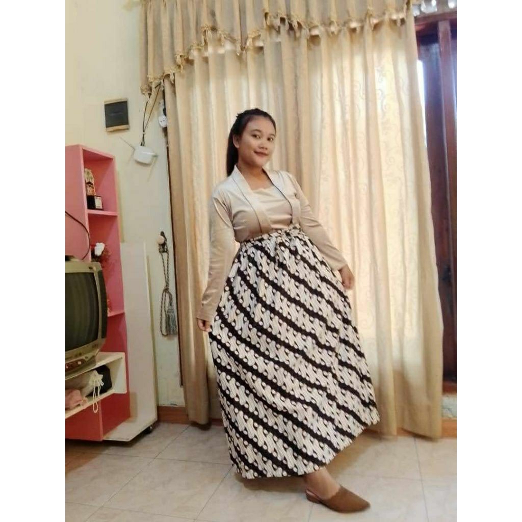 rok payung panjang batik solo katun gread style