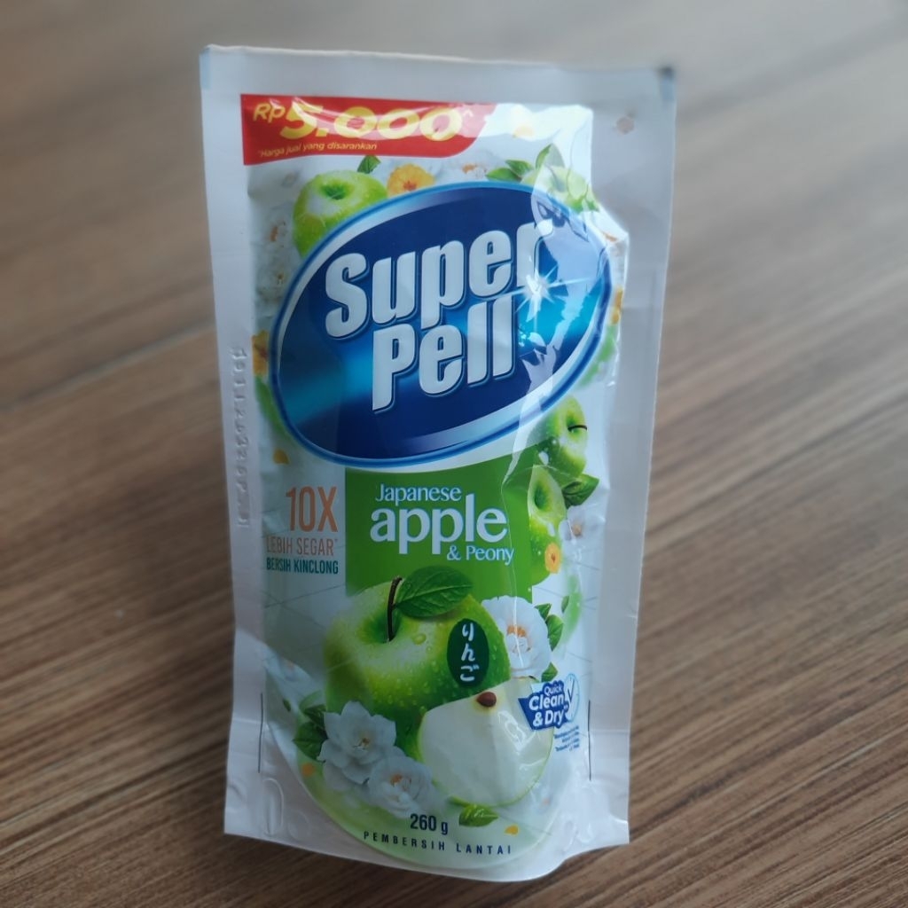 Super Pell 5000 Pembersih Lantai Aroma Apel 260g