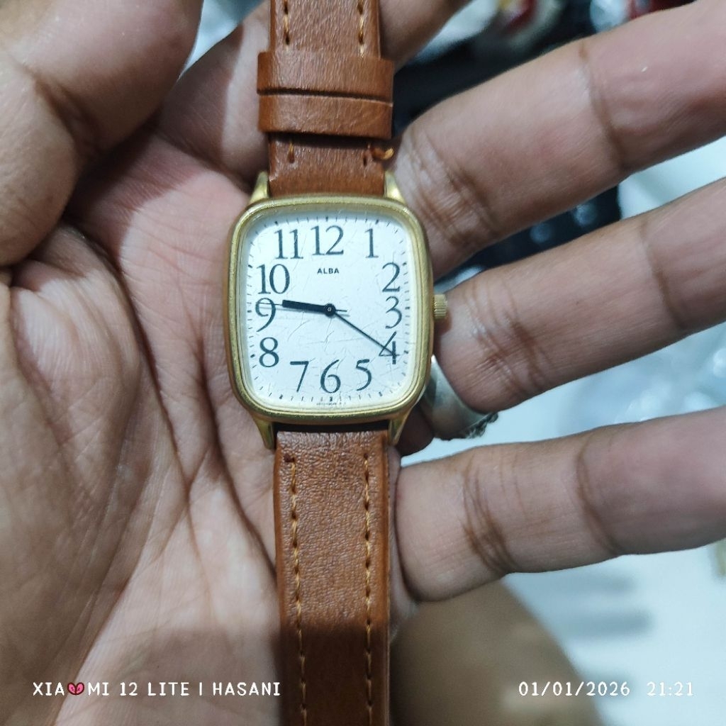 jam tangan Alba tank V501 movt japan