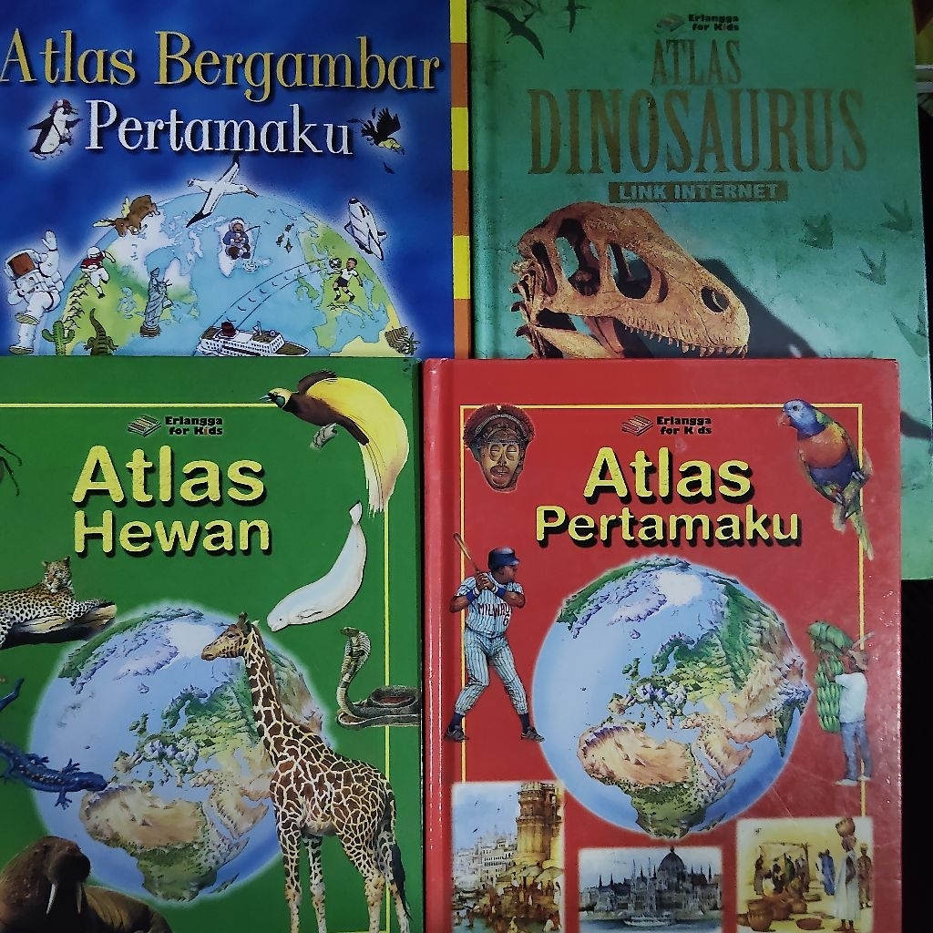 Buku Original • Atlas Dinosaurus - Atlas Bergambar Pertamaku - Atlas Pertamaku - Atlas Hewan / Erlan