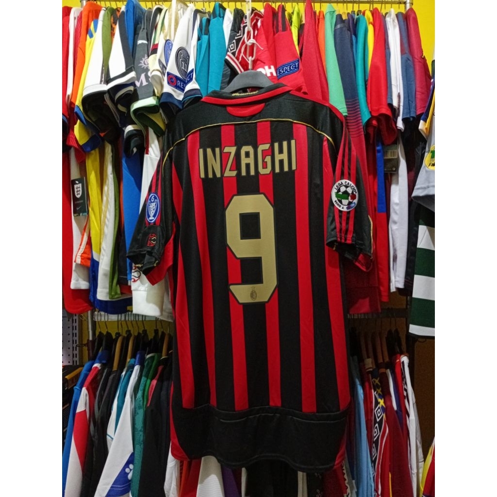 [NAMESET IMPOR] JERSEY BOLA RETRO GO ACM 2006 2007 HOME INZAGHI 9