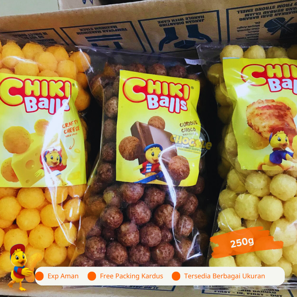 PROMO 5.5 [ FLASH SALE ] CHIKI BALLS 250gr || PUSAT GROSIR SNACK DAN COKLAT KILOAN ORIGINAL || CEMIL