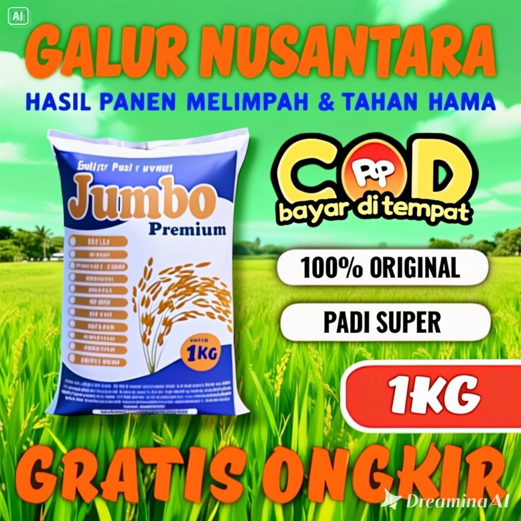 SANGHYANG SRI- Benih Padi Bibit Padi GALUR NUSANTARA Kemasan 1kg