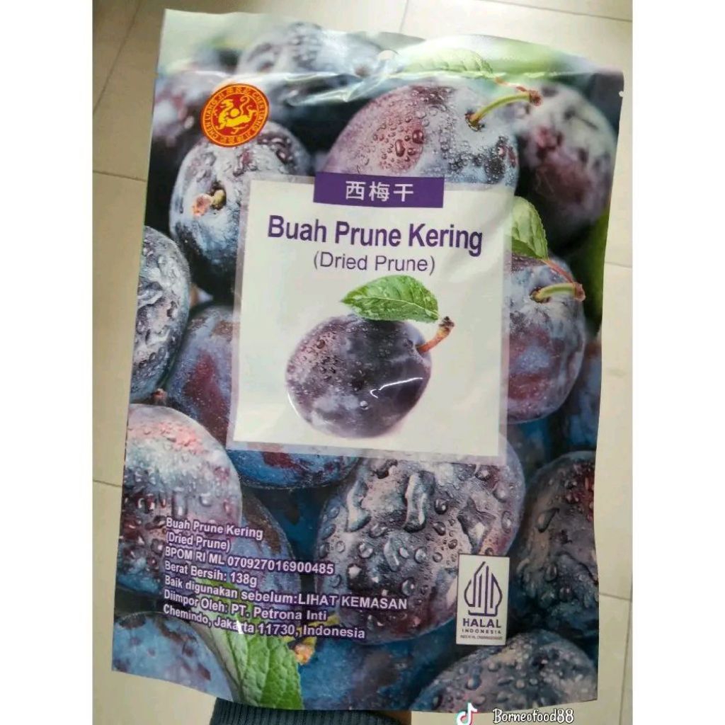 Buah Prune Kering Dried Prune Manisan Buah Prune Plum Kering Halal 138g Camilan Sehat
