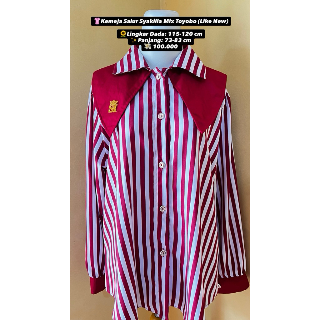 Kemeja Sailor Salur Unik