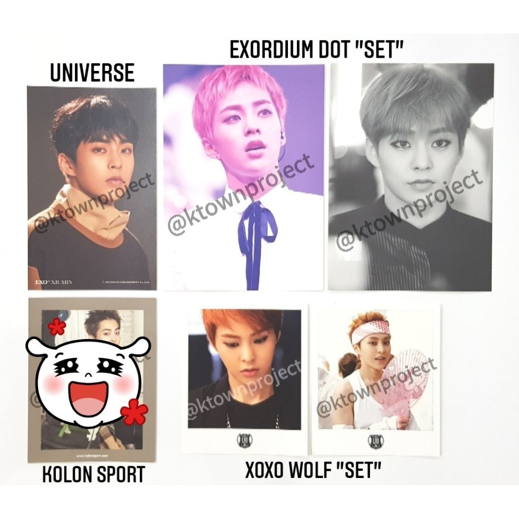 [READY - CLEARANCE SALE] EXO XIUMIN UNIVERSE EXORDIUM DOT KOLON SPORT THE FIRST CLASS XOXO WOLF POLA