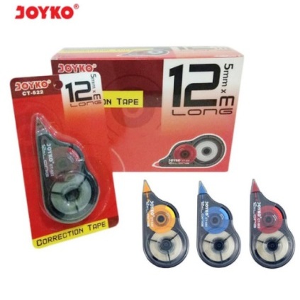 Joyko Correction Tape |  Tip-X Dorong Series CT-522 | CT-522PTL | CT-522GTM | CT-584