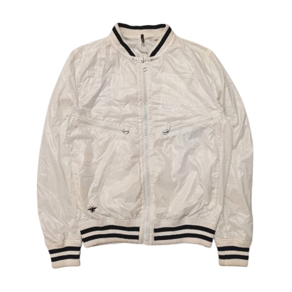 Jacket / Jaket Dior Homme Nylon White Bomber Men Women Outer