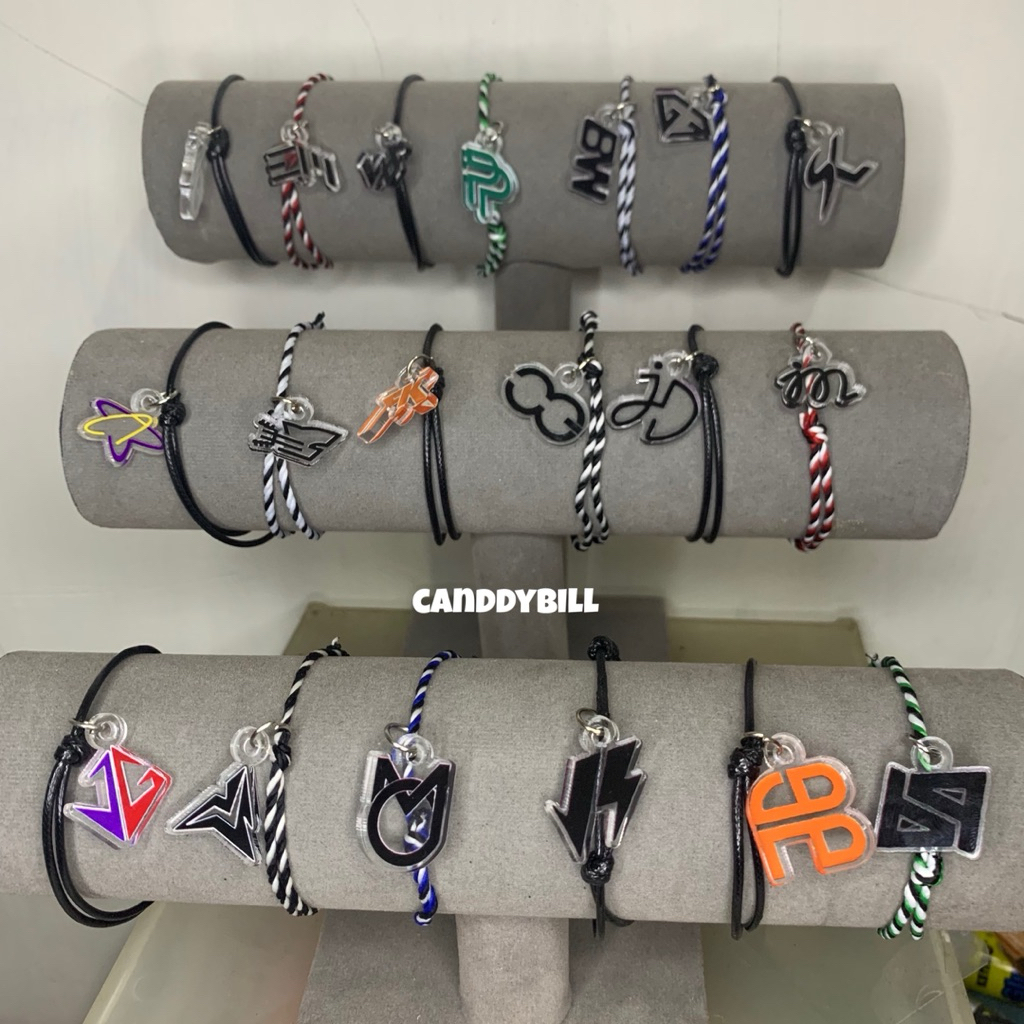 gelang logo cp GMMTV accesoris thaienthu merch akrilik bracelet
