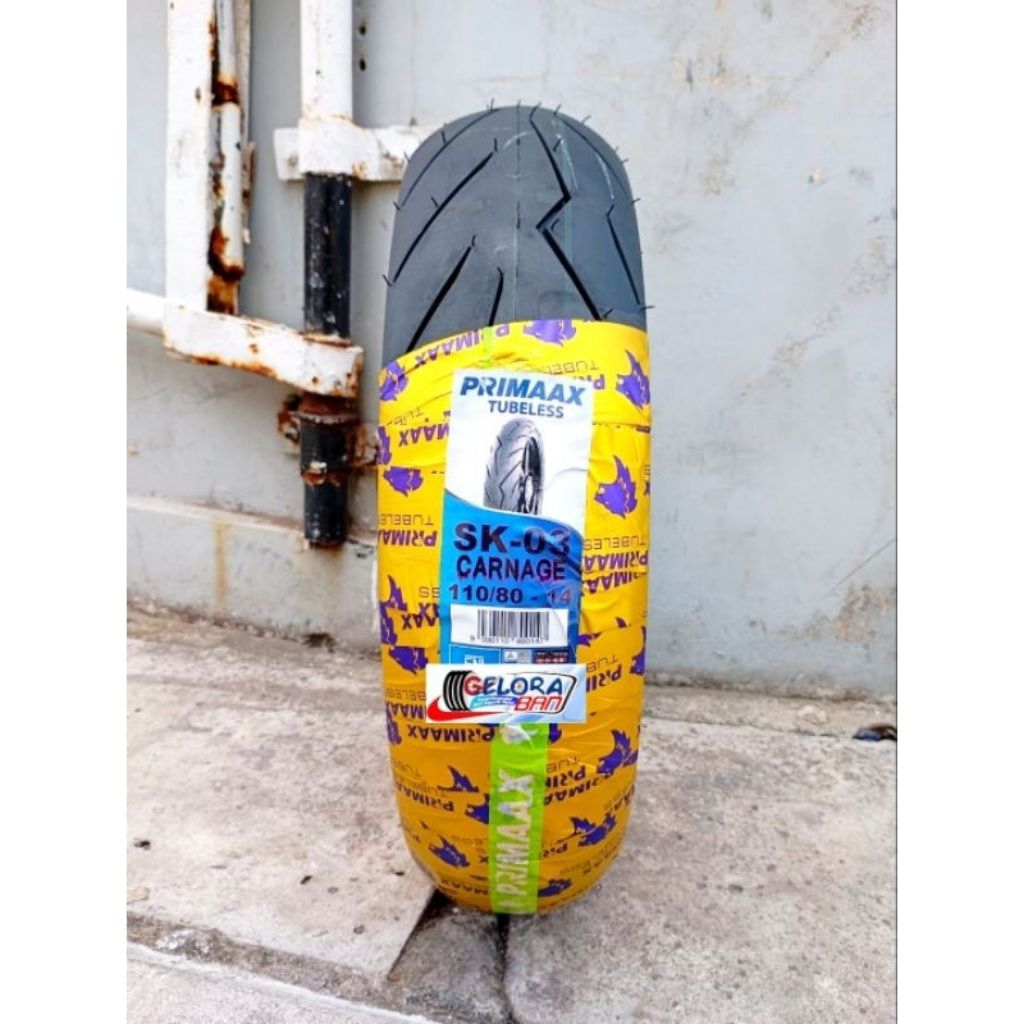Ban Matic Tubeless Primaax Sk03 110/80-14 tubles r14 Ban Montor Ring 14 Ban Tubeles 110/80-14 ban pr
