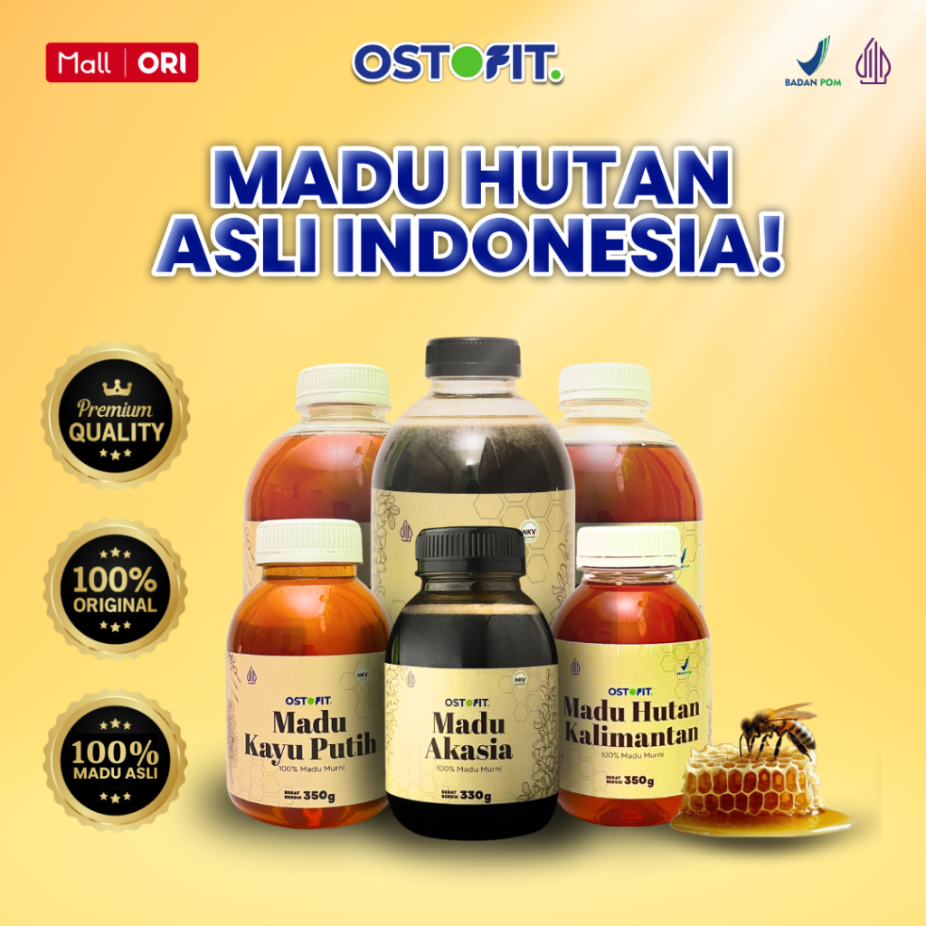 OSTOFIT Madu Akasia, Kalimantan, Kayuputih Uk 330gr