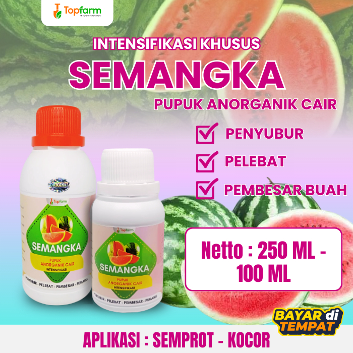 Pupuk Booster Organik Cair Semangka/Pupuk Terbaik Semangka/Pupuk Penyubur Pelebat Buah Semangka/Pupu