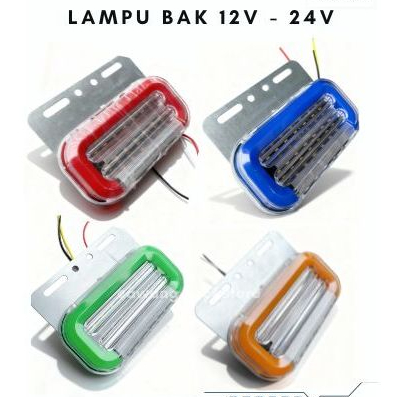 Lampu Bak Truk Samping 12v - 24v Lampu LED Bak Truk Lampu Samping Bak Truk Lampu Atret