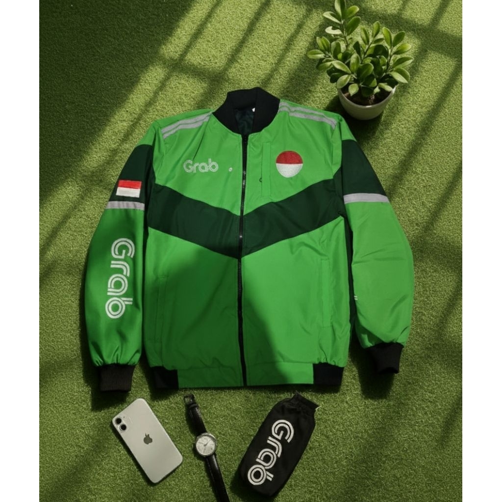 Jaket Driver Bomber GRB Murah Keren Pria Wanita - Jaket Driver GRB Tahan Air Adem - Bisa COD