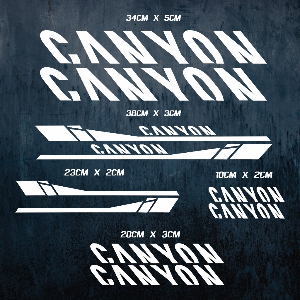 Decal Frame Bike Canyon, Sticker Cutting Sepeda, Road Bike CA NYON,