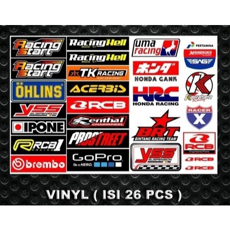 STICKER RACING/ STICKER PACK/STICKER LOGO SPONSOR/SPONSOR RACING