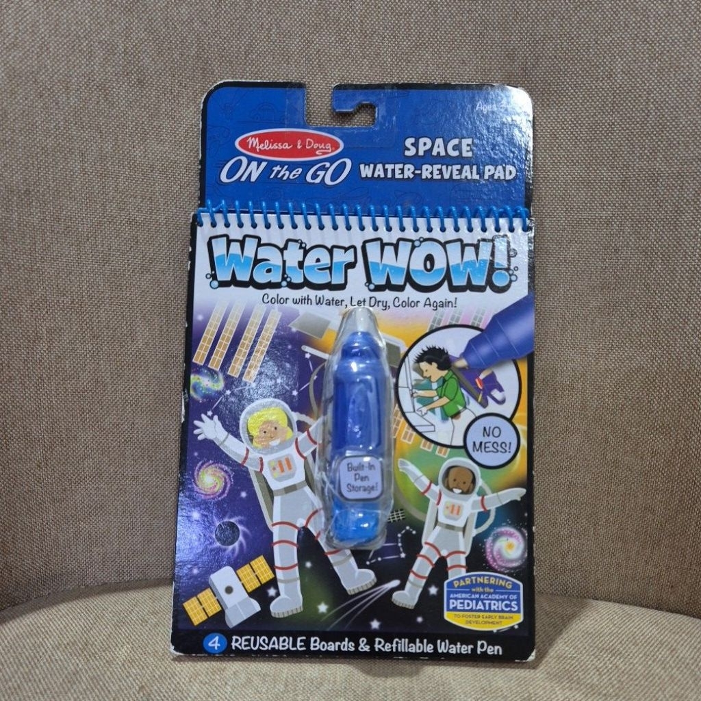 Preloved - Buku Anak Water Reveal Pad Melissa & Doug Water WOW Spaceship
