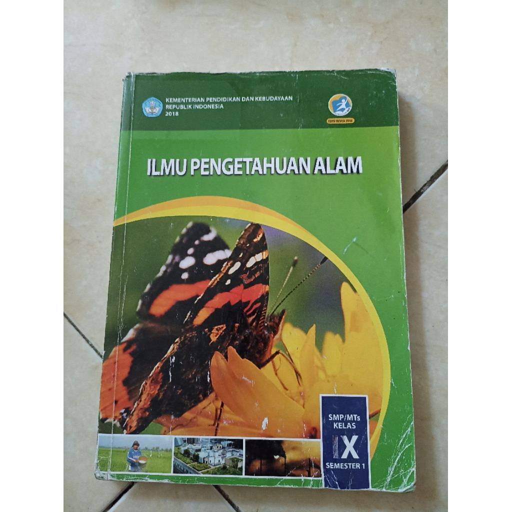 buku paket IPA semester 1 kelas 9 second original