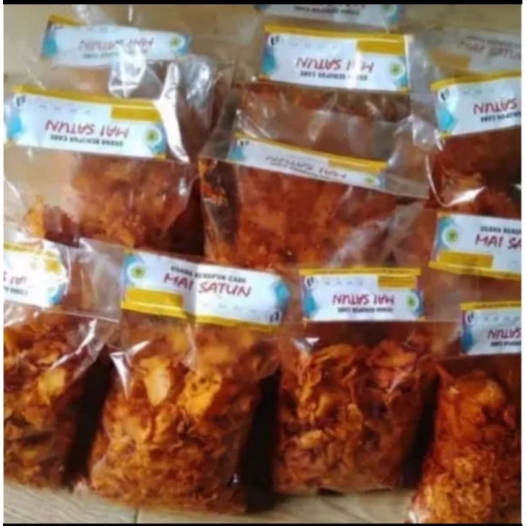 Kerupuk Cabe Mai Satun Khas Kota Dumai - Tanpa Pengawet, Pedas Nikmat, Cocok untuk Cemilan