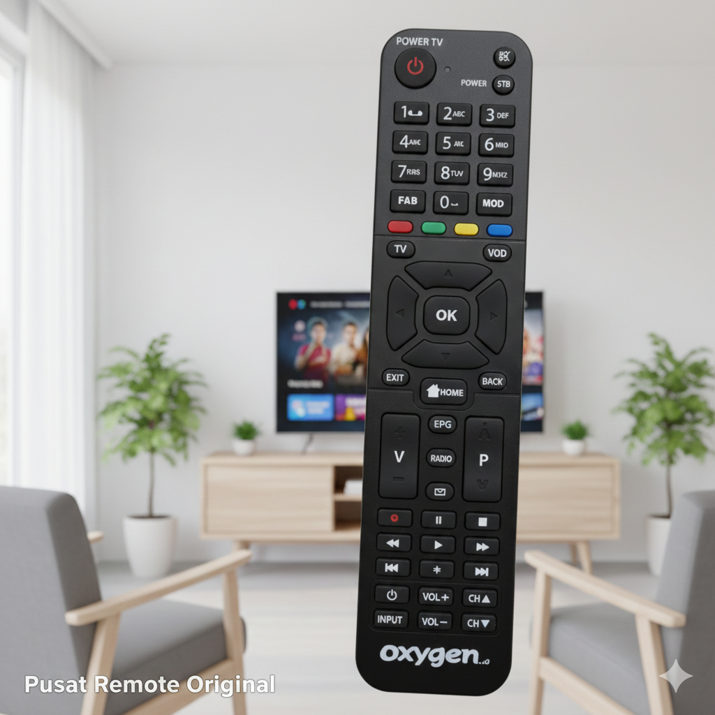 REMOTE REMOT SET TOP BOX STB OXYGEN ORIGINAL ASLI