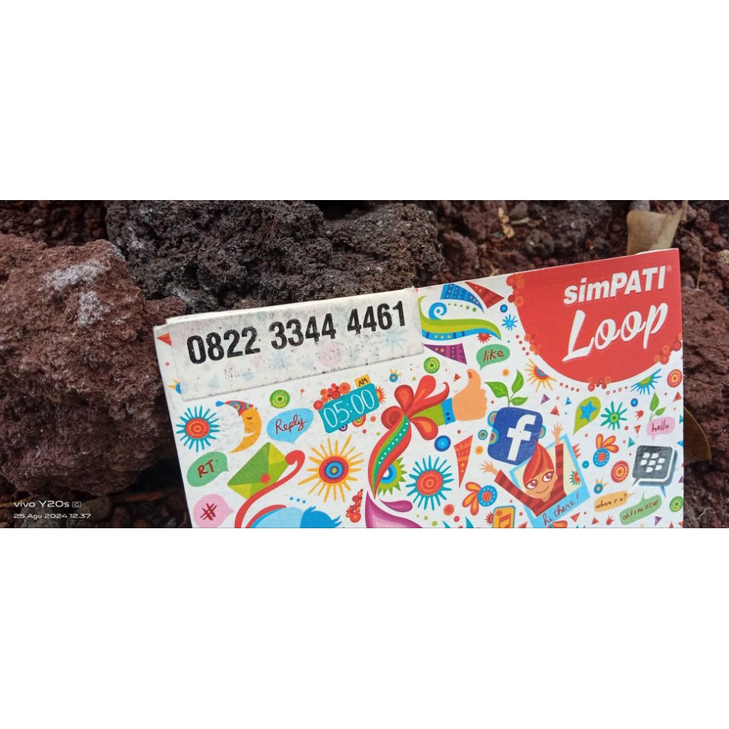 Kartu Perdana Telkomsel Nomor Cantik Simpati Loop Batik 08 22 33 4444 61