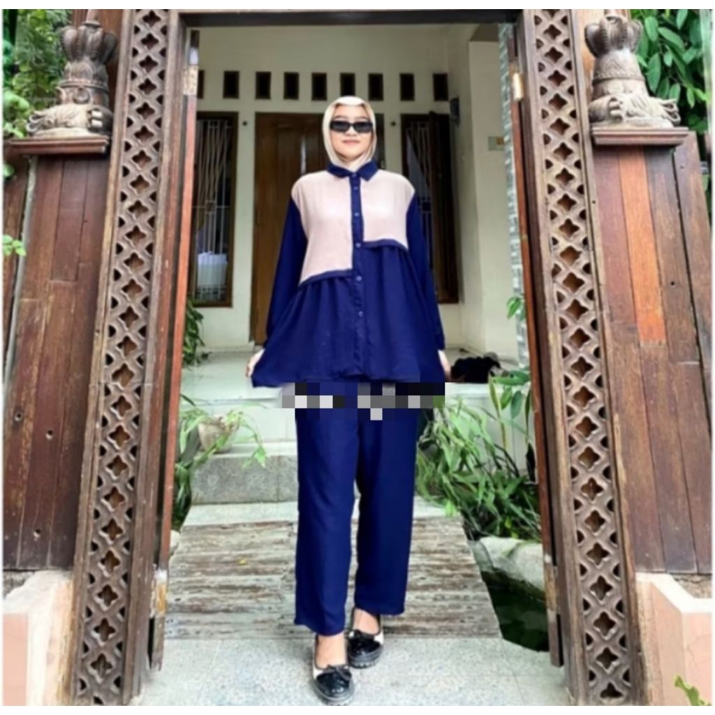 Pevila Set one Set crinkle airflow