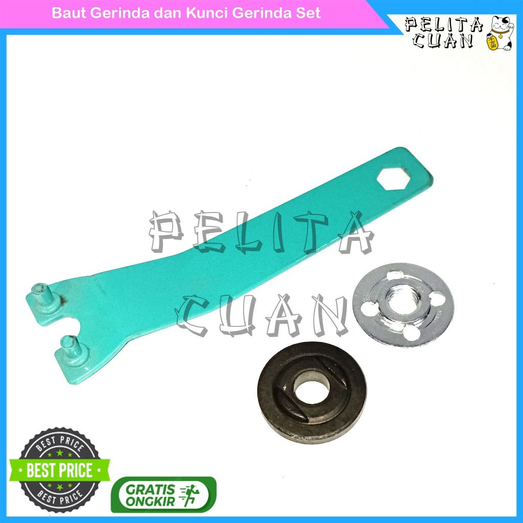 Baut Gerinda dan Kunci Gerinda Set