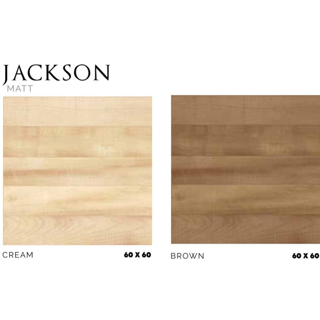 Granit White Body Merk Platinum Jackson Cream/Brown ukuran 60x60 cm tekstur Matt