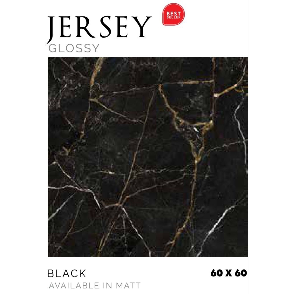 Granit Matt & Glossy Motif Marbel Hitam Jersey Ukuran 60x60 By Platinum/Granit Kualitas 1 Grade A/Gr