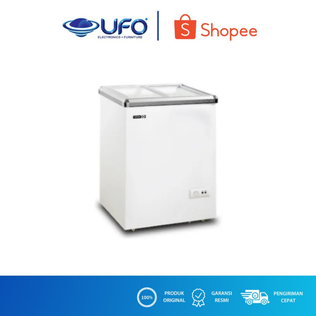 ARTUGO SLIDING GLASS FREEZER 100 LITER SH100A