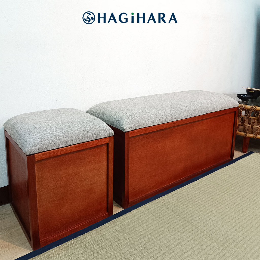 HAGIHARA Kura Storage Bench / Bench / Stool / Bangku / Storage Bench / Bangku Kayu / Stool Kayu