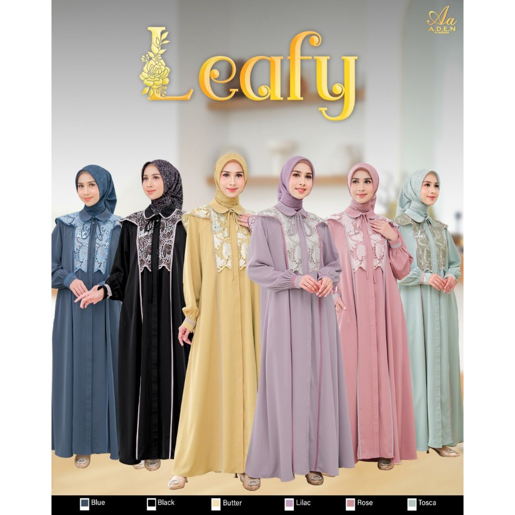 LEAFY DRESS BY ADEN HIJAB