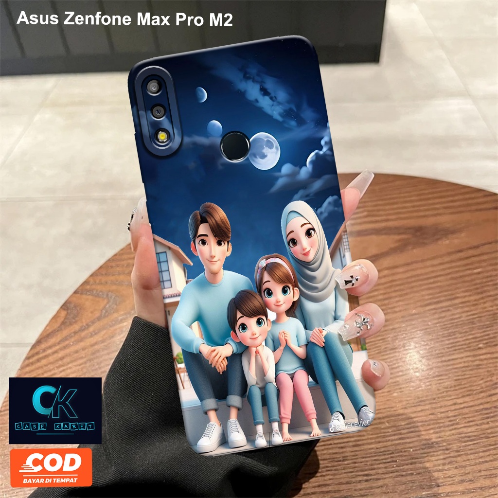 Case Asus Zenfone Max Pro M2 - Casing Pasangan - Softcase Candy Case Full Color 3D Silikon TPU