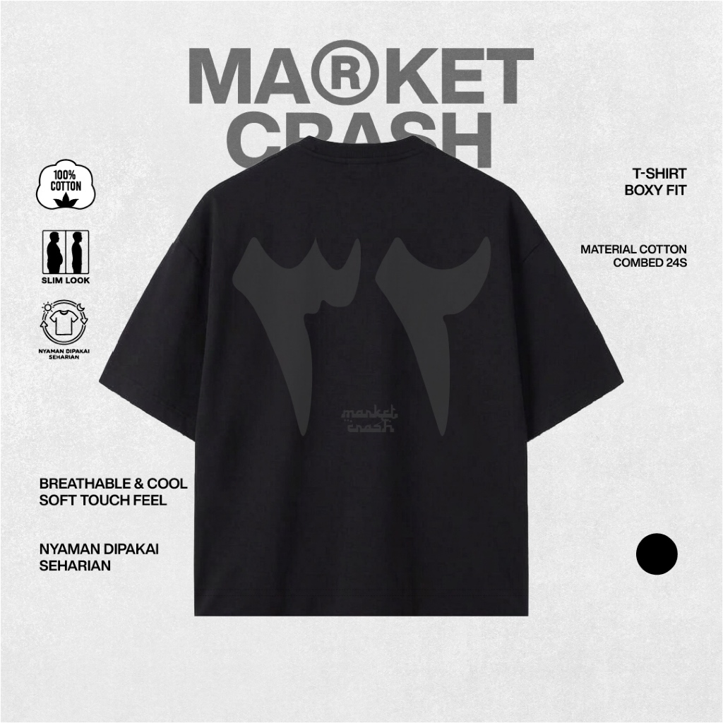 Marketcrash Kaos Boxy Adad