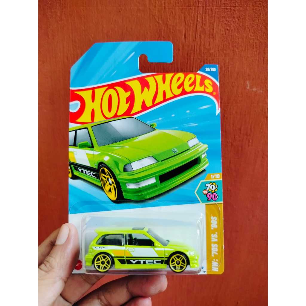 Hot Wheels HotWheels Honda Civic EF Hijau