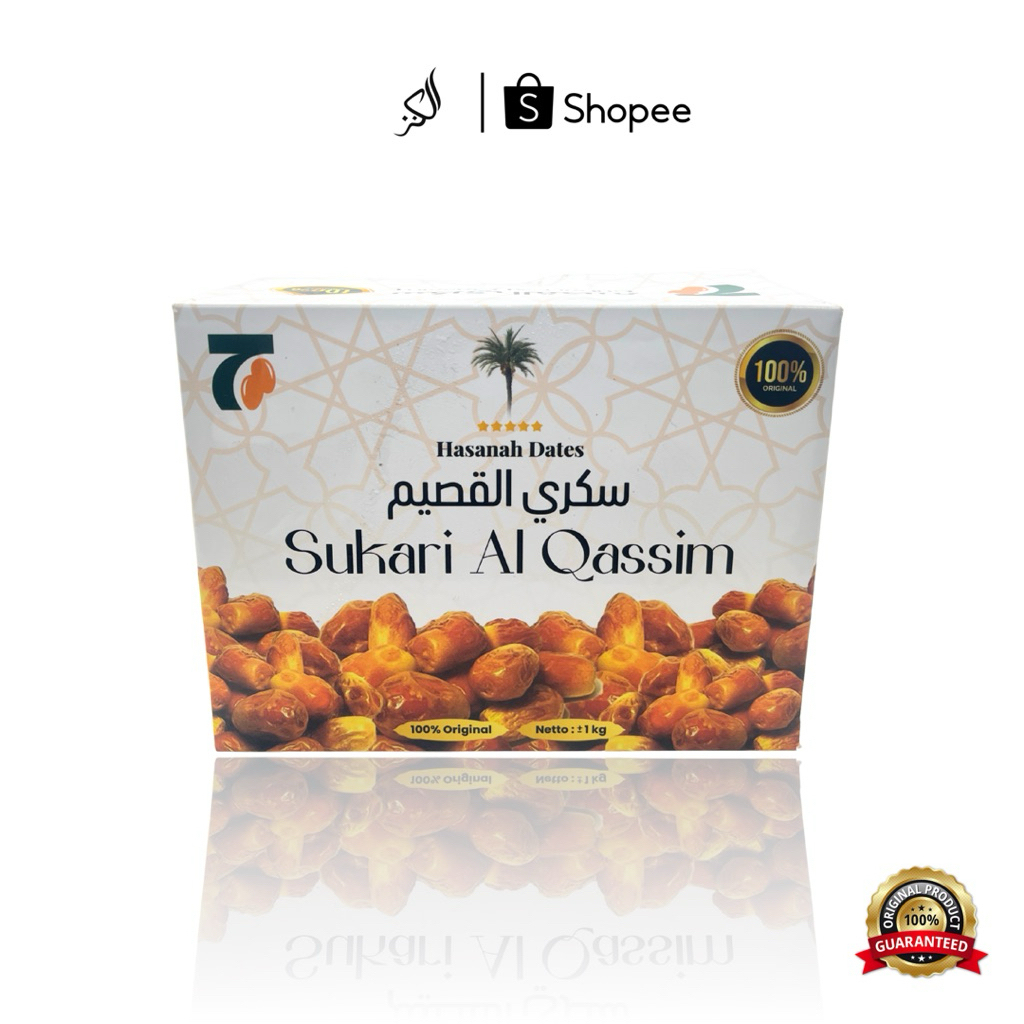 Kurma Sukari Premium Kemasan 1Kg | Sukari Wrapping Premium | Kurma Sukari Al-Qassim