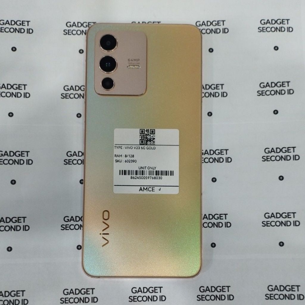 HANDPHONE SECOND VIVO V23 5G GOLD RAM 8/128 ORIGINAL