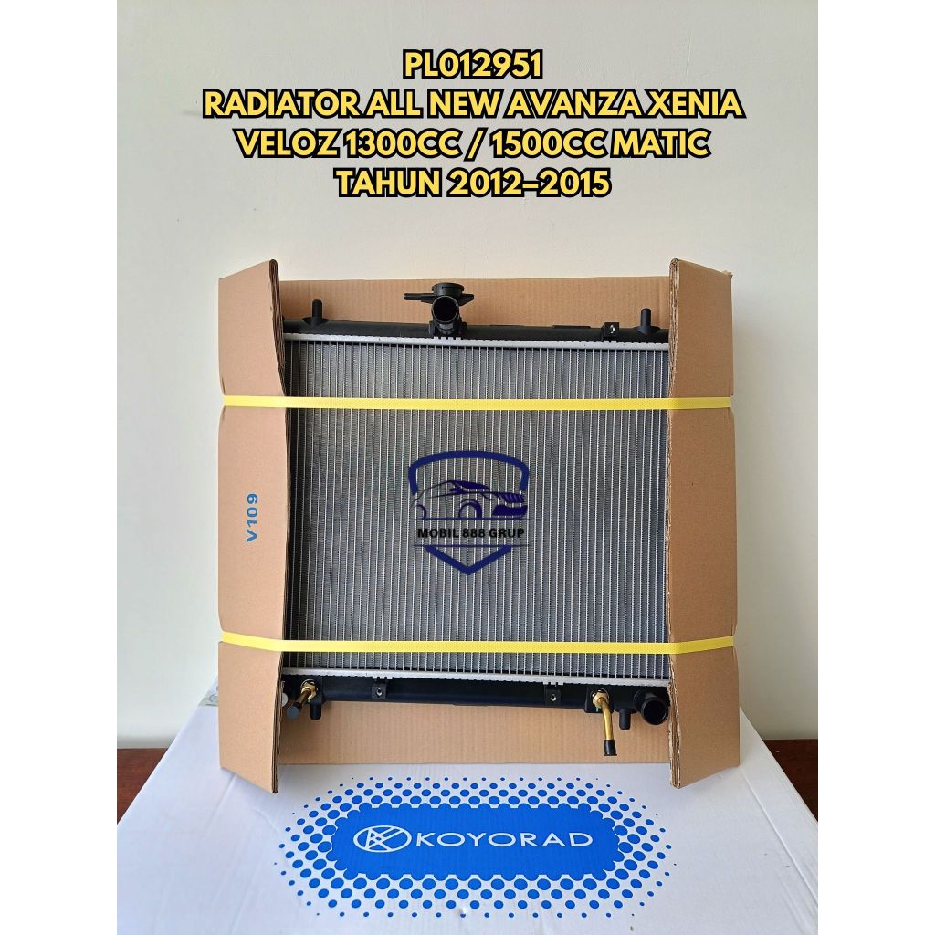 RADIATOR ALL NEW AVANZA XENIA VELOZ 1300CC / 1500CC MATIC TAHUN 2012–2015 PL012951