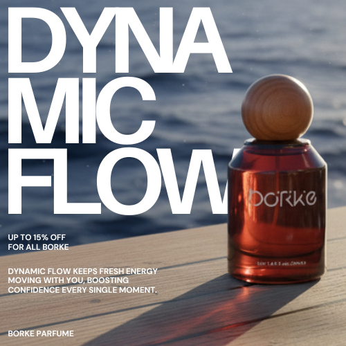 BORKE HARMONI DYNAMIC FLOW – Parfum Floral Modern dengan Alur Aroma Dinamis dari Bergamot Segar, Rem