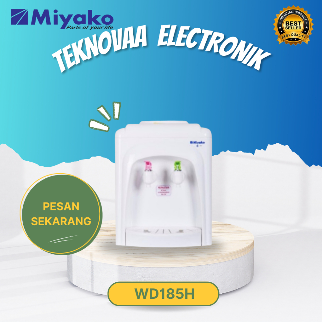 MIYAKO DISPENSER GALON ATAS WD-185H/WD185H/WD185 H/WD 185H/WD-185 H/MIYAKO ORIGINAL BERGARANSI
