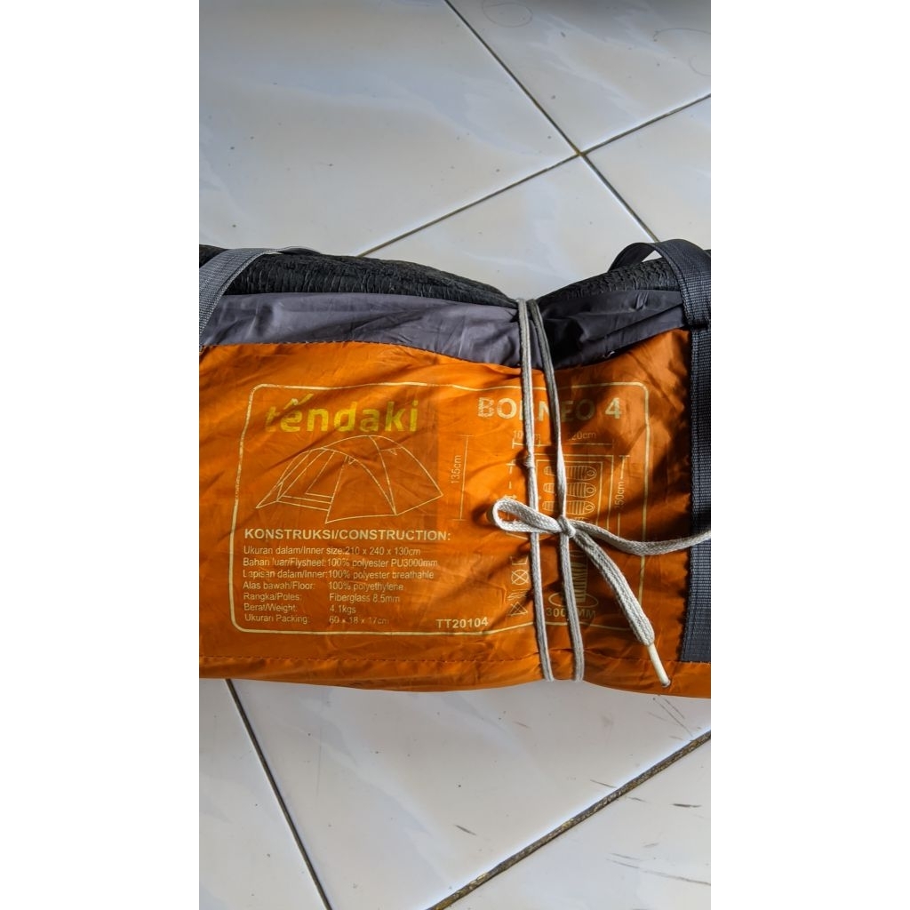 tendaki 4 min pemakaian