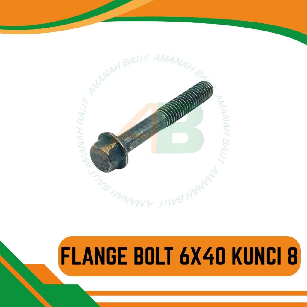 Baut Blok Cvt Flange Bolt M6x40 6mm Kunci 8 Drat 10 6x40 Hijau