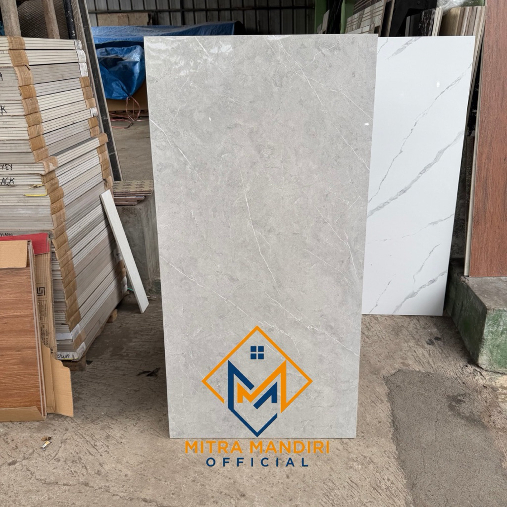 Granite lantai 60x120 Marbel light grey | Indogress | glossy