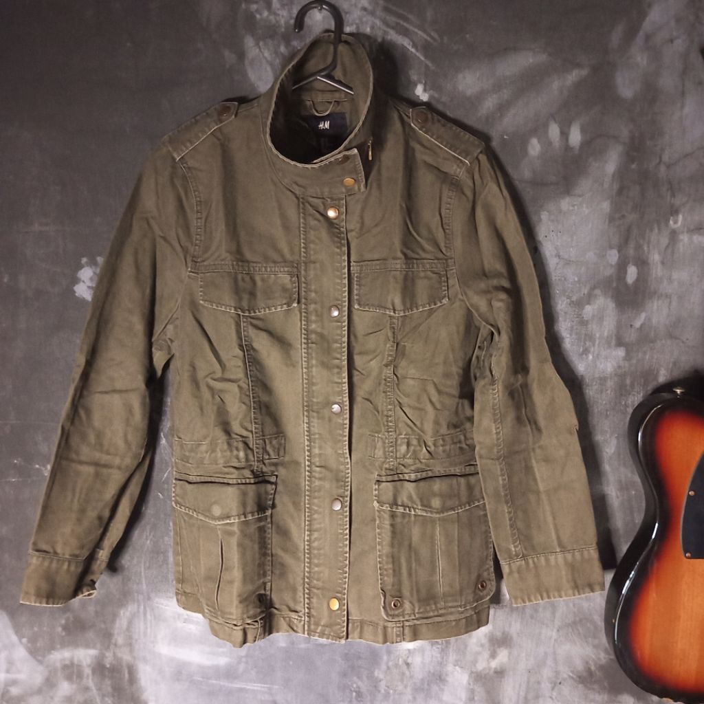 Parka Jaket Olive H&M 2nd
