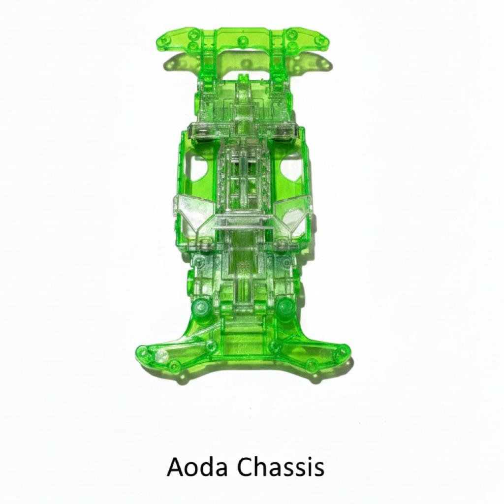 Aoda Chassis Transparan Green Aoda ORIGINAL Aoda Chassis Super AODA / MS Style - Sasis Tamiya Transp