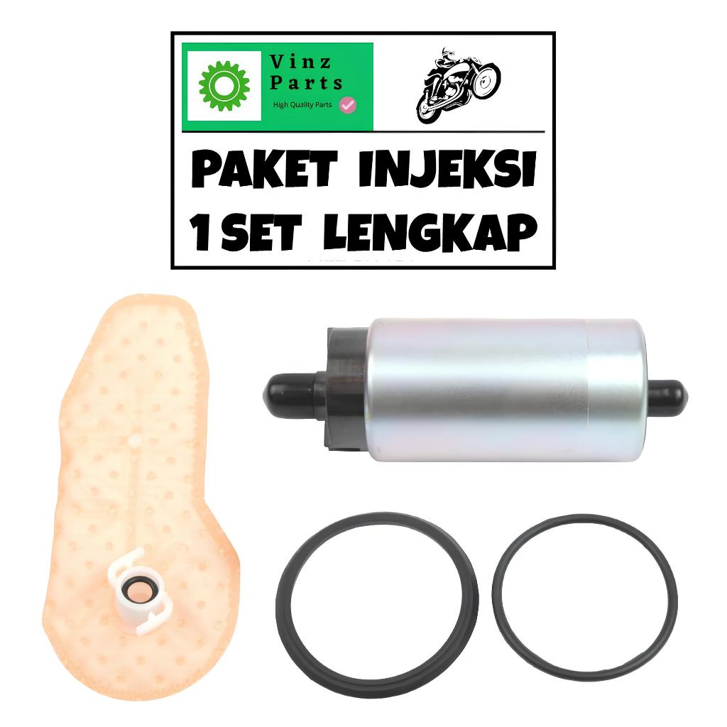 1 SET PAKET INJEKSI ROTAK + FILTER + KARET SEAL + ORING POMPA BENSIN FUELPUMP FUEL PUMP VARIO 125 TE