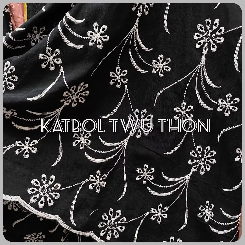 kain katun bordir / harga meter