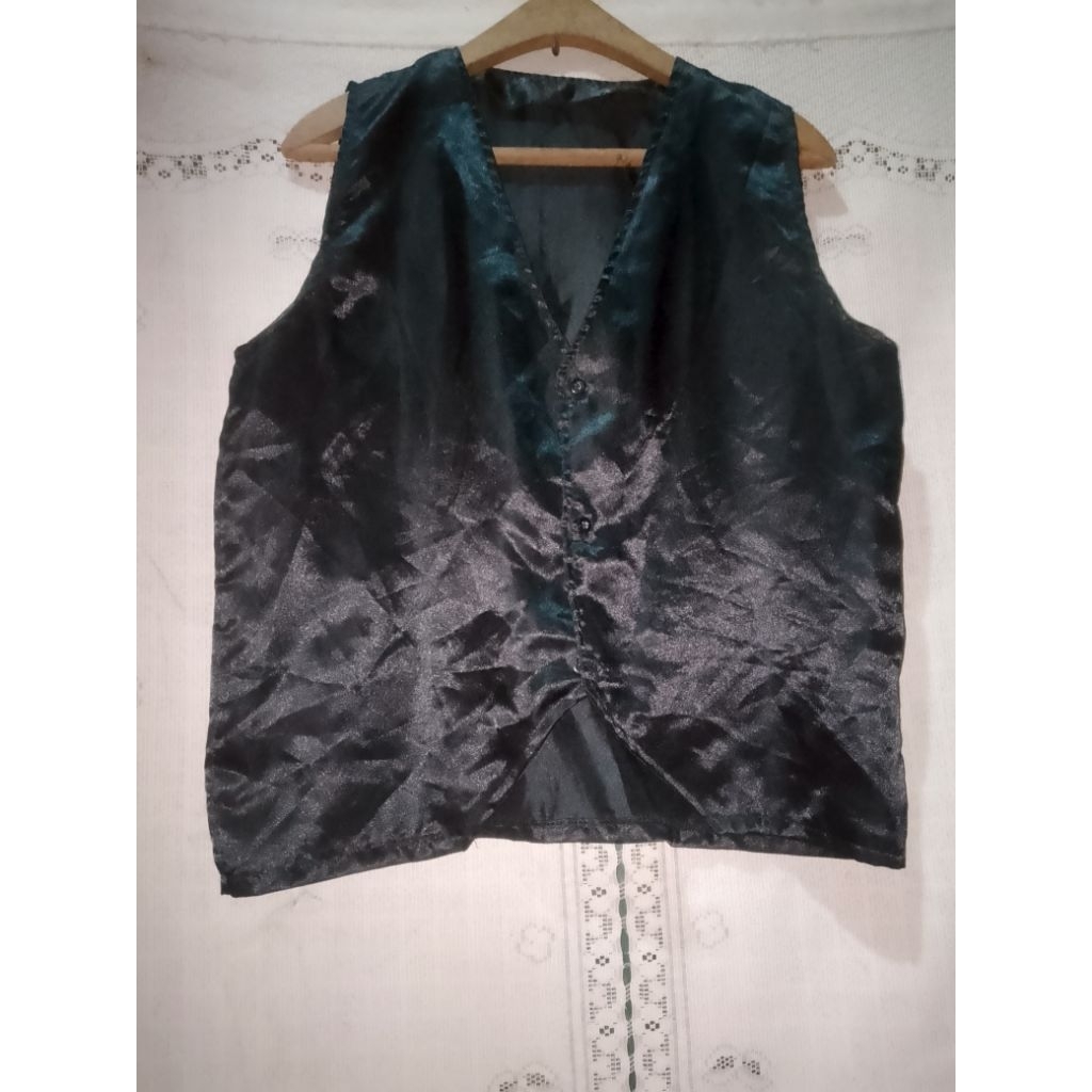 rompi vest satin pl size L