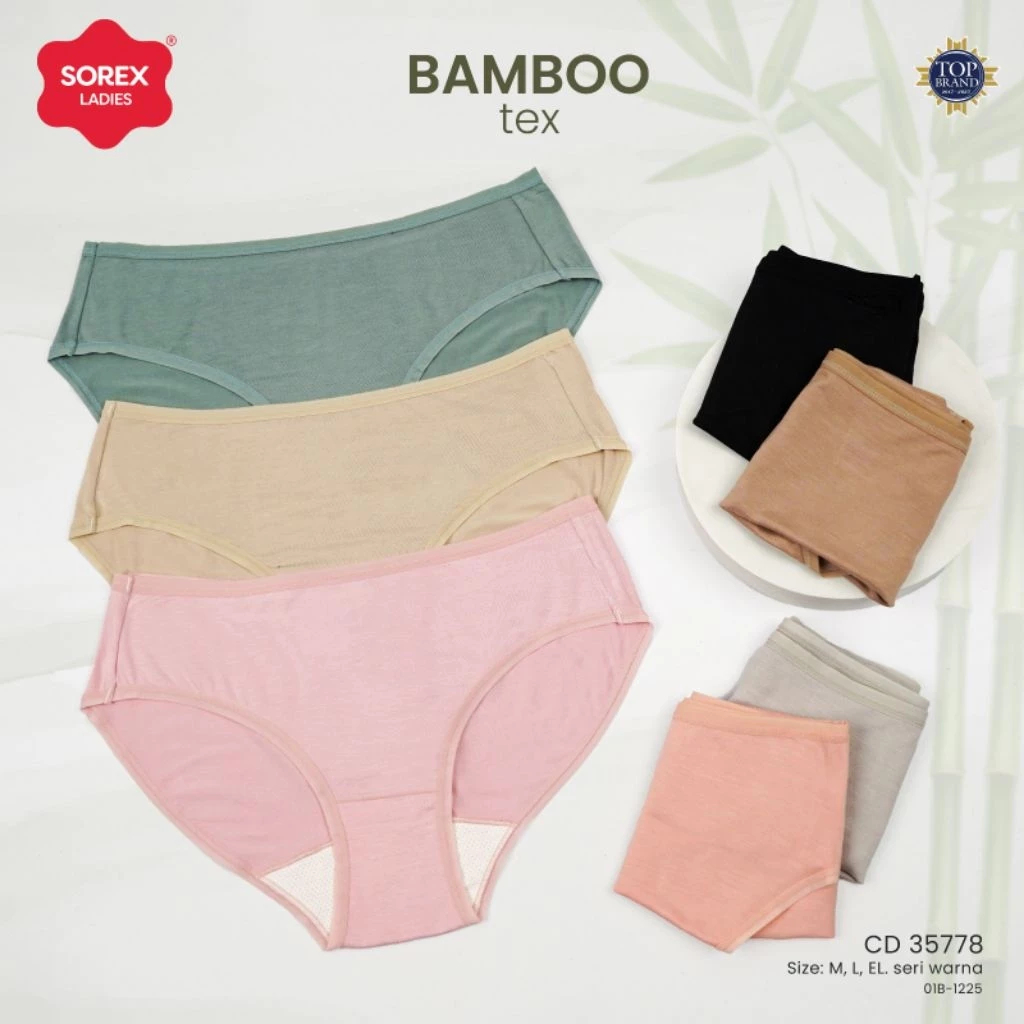 Sorex CD Wanita Bamboo Tex ( Viskosa ) Celana Dalam Sorex 35778 35779