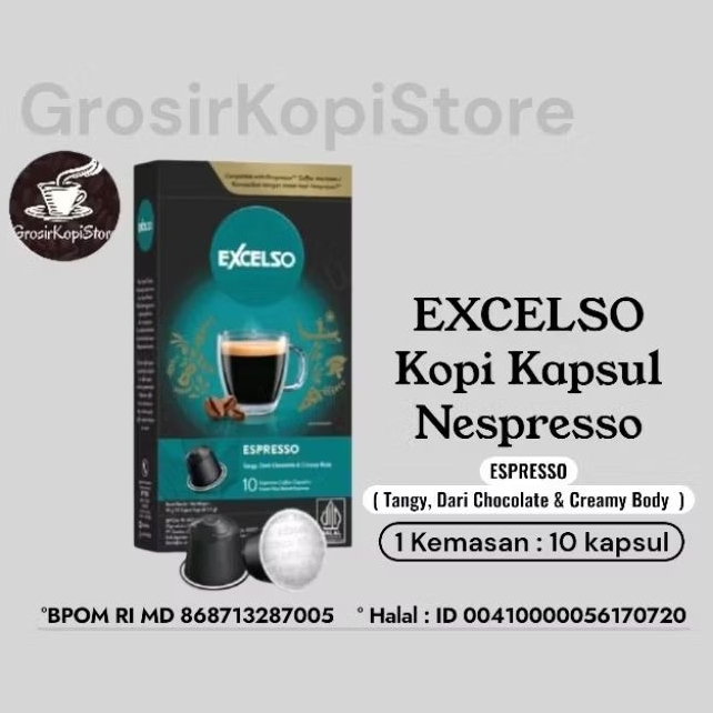 Coffee Excelso Kapsul Nespresso Espresso- Kopi Kapsul Excelso Nespresso